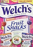 Welch's Fruit Snacks 22 Pouches - Fruit Punch & Berries 'n Cherries 0.9 oz