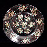 Christmas Trees Design - Hand Painted - Platter/Serving Plate - 13 inch diameter