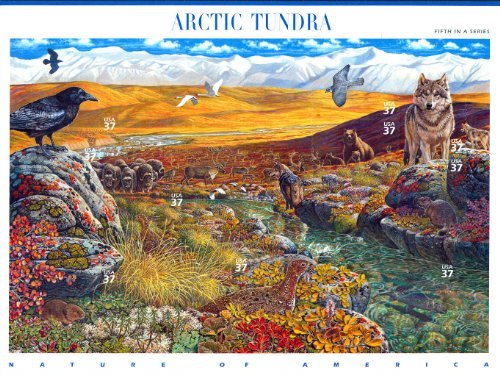 2003 ARCTIC TUNDRA (#3802) Souvenir Sheet of 10 x 37cents US Postage Stamps