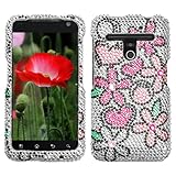 IMAGE OF LG VS910 (Revolution) Fantastic Flowers Full Diamond Bling Protector Cover (free ESD Shield Bag, Ship in Carton Box)