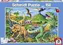 Schmidt Spiele 55566 - Im Land der Dinosaurier, 150 Teile Puzzle