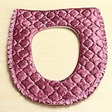 ブランド の新しい ホット販売四色トイレ closestool シート洗える カバー柔らかい綿パッド入り パッド クッション 43 × 37 センチ-紫色