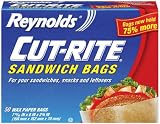 Cut-Rite Wax Paper Sandwich Bags, 50-Count  (Pack of 12)