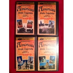 City Productions, Home Video, Rediscover, A Tour of United States Capital's, History, City, State, Flags, Dates, Mottos & Much More, 4VHS (Volume 1, 2, 3, 4)