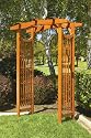 Greenstone 37PG American Bungalow Garden Arbor, Stained Natural, 83 By 59 By 30 Inches