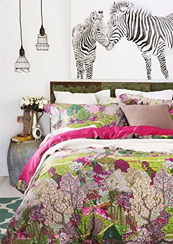 Bedream 4 Pieces Duvet Cover Bedding Set - 1800 Thread Count Royal Style Flora Paisley Print Pattern Long Staple Cotton Full Size - Luxurious, Comfortable, Breathable, Soft & Extremely Durable