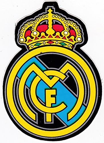 AZ13 REAL MADRID AWAY Soccer Football Club Team logo sports decal sticker 2.5"x3.5" 6x9cm