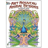 Art Nouveau Animal Designs Coloring Book (Dover Coloring Books) ~ Marty Noble