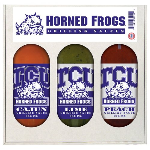 Texas Christian University Horned Frogs Grilling Gift Set by Hot Sauce Harrys