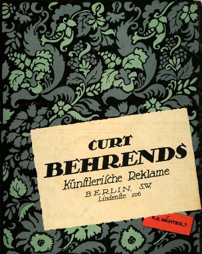 1914 Klaus G. Richter Behrends Art Nouveau Mini Poster - Original Mini Poster