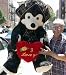 Search : GIANT 60" TEDDY BEAR HOLDING I LOVE YOU HEART - COLOR: BLACK WITH WHITE & BROWN ACCENTS - PERFECT FOV VALENTINES DAY OR ANY DAY -AMERICAN MADE IN THE USA AMERICA