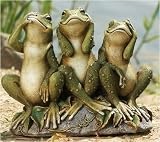 13 Joseph's Studio See, Hear, Speak No Evil Three Frog Outdoor Garden Statue