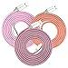 USB Cables, Eversame 3 Pack 6Ft 1.8M Premium Nylon Braided High Speed Data Sync Charger Cord with Aluminum Shell For Android, Samsung Galaxy S6 Edge Plus/Note 5, HTC and More (Hot Pink Orange Pink)