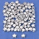 15g Star Beads Silver Plate Beading 4.5mm Approx 80