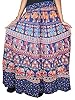 Boho Maxi Skirt Vegetable Dyes Block Printed Cotton Long Ink Blue Skirts