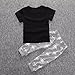 Sagton Newborn Toddler Kids Baby Boy Clothes T-shirt Tops+Pants Outfits Set