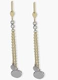 10 Karat Two-Tone Double Heart Earrings