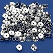 100 Surgical Steel Medium Earring Backs Earnuts 4.5mm