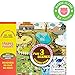 Giggles & Pebbles Educational Magic Sticker Pad Book for Kids,Toddlers, Boys and Girls - Reusable, Washable and Non-Adhesive Stickers with Farm, Zoo, Ocean Animals, for Storytelling, Games and Fun