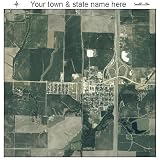 Huge Aerial Photography Map of Farmersville, Illinois 2007 IL
