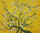 Art Reproduction Oil Painting - Romantic: Branches of an Almond Tree in Blossom (Interpretation in Yellow) - Classic 20 X 24 - Hand Painted Canvas Art