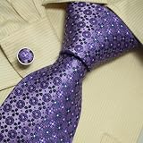 Purple Paisley Tie, Cufflinks Gift Box Set darkslateblue gift mens 5322