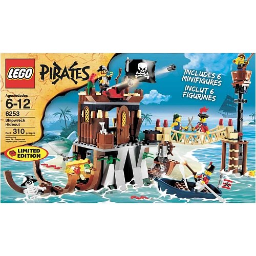 61XiNUWOL0L Lego Pirates Exclusive Limited Edition Set #6253 Shipwreck Hideout