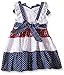 Nannette Girls' Tiered Mixed Print Sundress with Flutter Sleeve