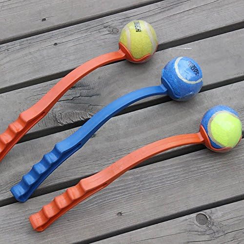TopTops® New Dog Ball Launcher/Thrower,Tennis Ball Toy Thrower Stick/Great Puppy Dog Toy/Pet Dog Trainer-Excellent Exercise Great Gift(Random Color)