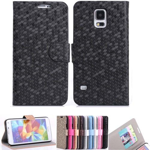Ezydigital CBcarryberry Wallet Leather Case Protector with Credit Card Slots for Galaxy S5 i9600