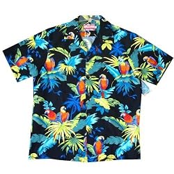 Top Quality Tropical Parrot Hawaiian Aloha Shirt