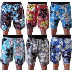 Caripe Herren Hawaii Shorts Badehose Bermuda Badeshort