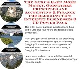 The Guru's Earn More Money, Godfather Principles and Accounting & Finance for Blogging Tips Internet Businesses 3 CD Power Pack