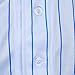Angel Cola Men's Blank Striped Solid Full Button Baseball Jersey