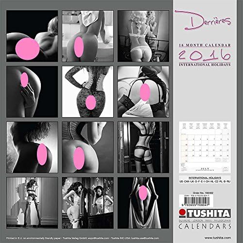 2016 Derrieres Wall Calendar