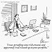 'Spreading some risk around' Cartoon print by Leo Cullum, Published in The New Yorker on 11/29/2004