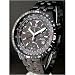 Eric Edelhausen Polaris Chronograph with Date, Day and Alarm, Black Ionic-Plated