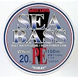 東レ(TORAY) ソルトライン シーバスPE 150m 20lb ホワイト