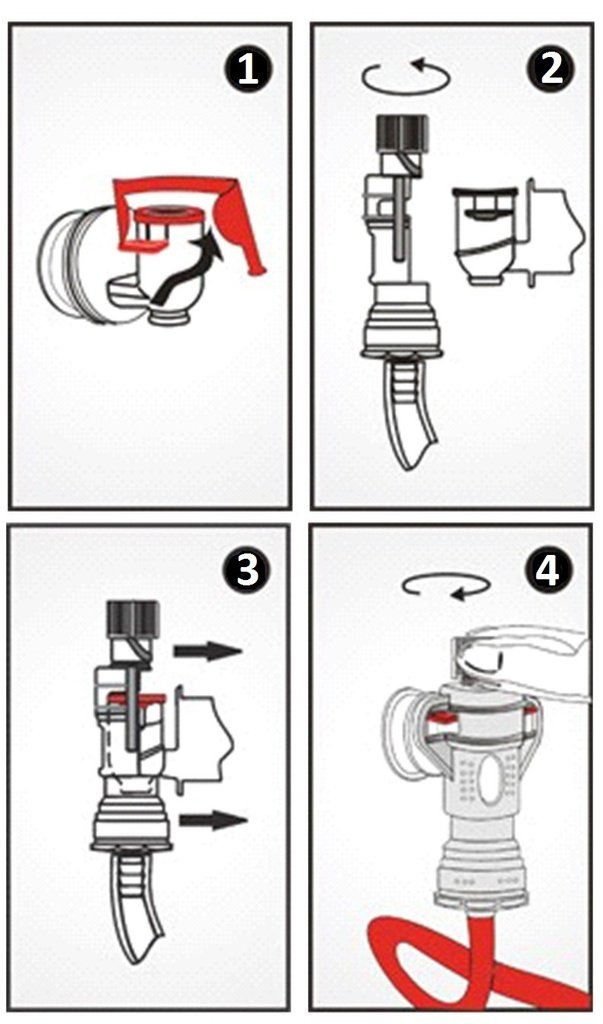 Amazon.com: Juggage BIB Connector - Easy Way To Refill, Transfer ...