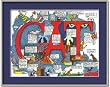 Cat Cartoon Art Print