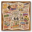 Route 66 by Karen Dupre 27"x27" Art Print Poster