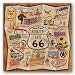 Route 66 by Karen Dupre 27"x27" Art Print Poster