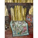 WallHanging-sariMotiIndianOrangeGoldTapestryThrowWallHanging60X40InchesFreeShipping