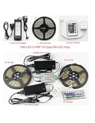 Home Improvement: SUPERNIGHT? 10M 33ft 5050 RGB Waterproof LED Strip Flexible Color Changing LED Ribbon 60LED/M 600 LEDs/Reel + DC 24V 5A Power Adapter Supply + 24 keys Remote Controller Complete RGB LED Strip Kit - ebestrade