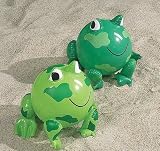 Inflatable Frog Shaped Beach Balls (12 pc)