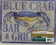 Small Cutting Board ~ Blue Crab Bar and Grill ~ 8x10 ~ made of tempered glass ~ code 353