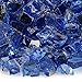 American Fireglass 1/2” Reflective Fire Glass | Use in Fireplace, Fire Pit or Bowl | for Natural Gas or Propane Fires | Safe Tempered Glass for Outdoor & Indoor | Cobalt Blue, 10lb Bag