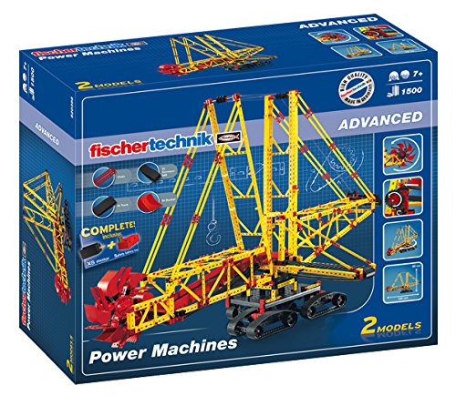 Fischertechnik Advanced Power Machines Kit, 1400-Piece