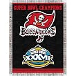 Tampa Bay Buccaneers NFL Super Bowl Commemorative Woven Tapestry Throw (48"x60")