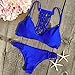 Cupshe Fashion Women's Solid Color Net Knitting Padding Bikini Set